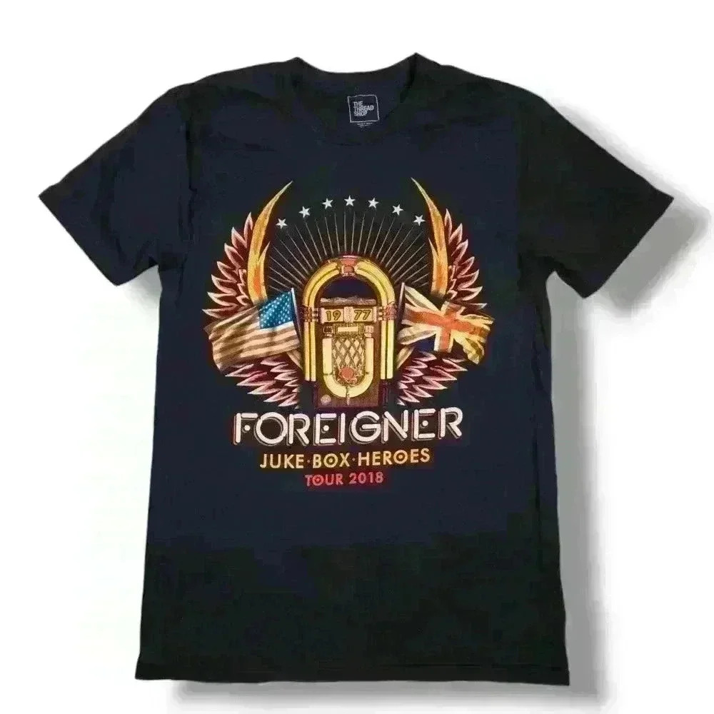 NWOT THE THREAD SHOP FOREIGNER 2018 TOUR SHIRT